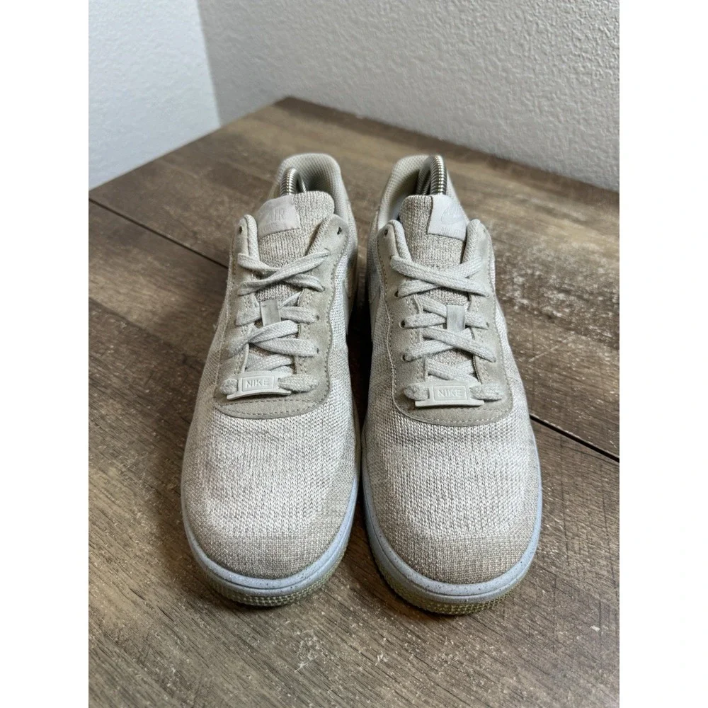 Nike‎ Air Force 1 Youth Size 6.5Y 8W Crater Flyknit Photon Dust DH3375-101 GS